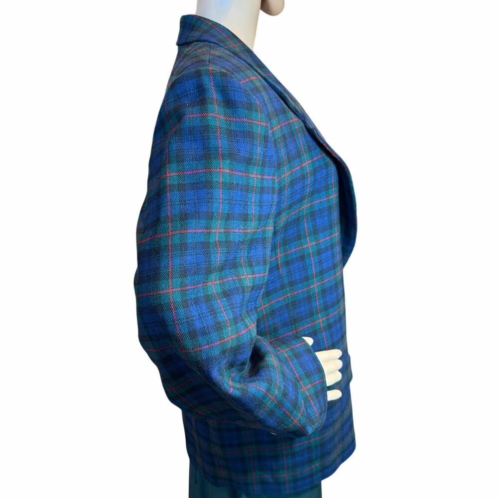 Vtg Pendleton Plus 16W Black Watch
Tartan Blazer 100% Wool Gold Button Academia - Picture 11 of 16